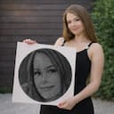 Portret String Art gata ansamblat - 2