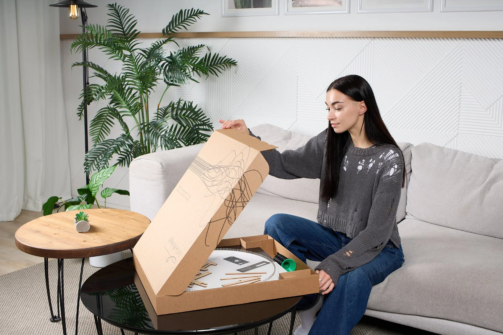 Open Box - Open String Art Kit with materials